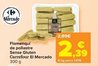 Oferta de Carrefour - Flamenquín De Pollo Sin Gluten por 2,39€ en Carrefour