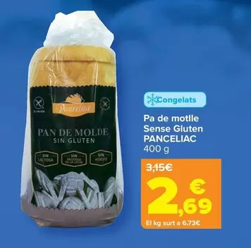 Oferta de Panceliac - Pan De Molde Sin Gluten por 2,69€ en Carrefour