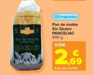 Oferta de Panceliac - Pan De Molde  Sin Gluten   por 2,69€ en Carrefour