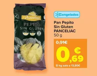 Oferta de Panceliac - Pan Pepito Sin Gluten   por 0,69€ en Carrefour