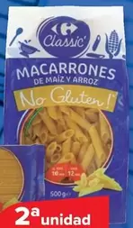 Oferta de Carrefour - Macarrones  O Spaghetti  No Gluten!  Classic por 1,85€ en Carrefour