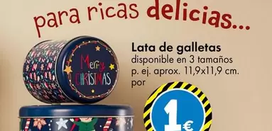 Oferta de Lata De Galletas por 1€ en TEDi