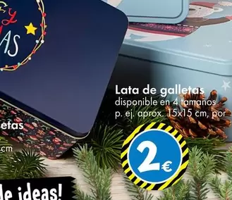 Oferta de Lata De Galletas por 2€ en TEDi