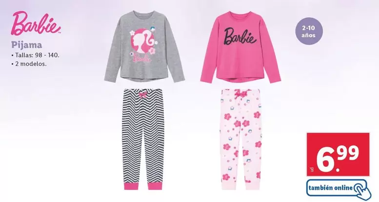 Oferta de Pijama por 6,99€ en Lidl