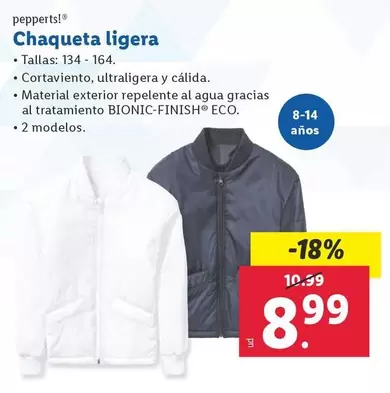 Oferta de Pepperts - Chaqueta Ligera  por 8,99€ en Lidl