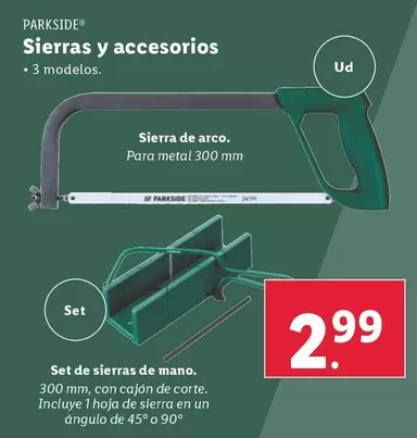 Oferta de Parkside - Sierras Y Accesorios por 2,99€ en Lidl