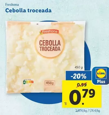 Oferta de Freshona - Cebolla Troceada por 0,79€ en Lidl