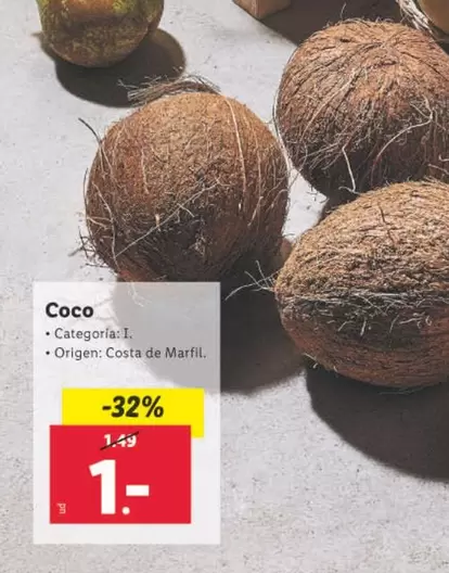 Oferta de Coco  por 1€ en Lidl