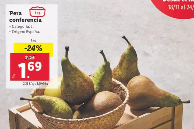 Oferta de Pera Conferencia  por 1,69€ en Lidl