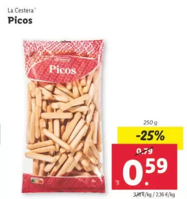 Oferta de La Cestera - Picos por 0,59€ en Lidl