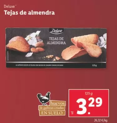 Oferta de Deluxe - Tejas De Almendra por 3,29€ en Lidl