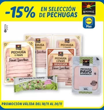 Oferta de Realvalle - Pechuga en Lidl