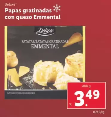 Oferta de Deluxe - Papas Gratinadas Con Queso Emmental por 3,49€ en Lidl