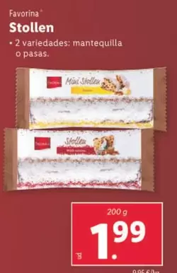 Oferta de Favorina - Stollen por 1,99€ en Lidl