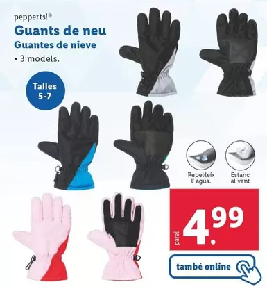 Oferta de Pepperts - Guantes De Nieve por 4,99€ en Lidl