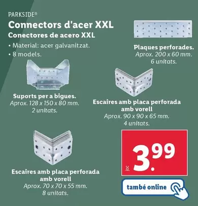 Oferta de Parkside - Conectores De Acero XXL por 3,99€ en Lidl