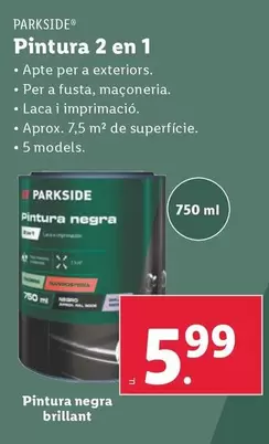 Oferta de Parkside - Pintura 2 En 1 por 5,99€ en Lidl