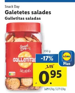 Oferta de Snack Day - Galletitas Saladas por 0,95€ en Lidl