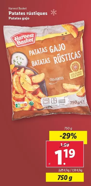 Oferta de Harvest Basket - Patatas Gajo por 1,19€ en Lidl