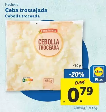 Oferta de Freshona - Cebolla Troceada  por 0,79€ en Lidl