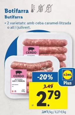 Oferta de Butifarra por 2,79€ en Lidl