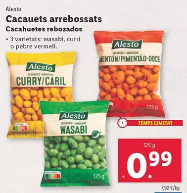 Oferta de Alesto - Cacahuetes Rebozados  por 0,99€ en Lidl