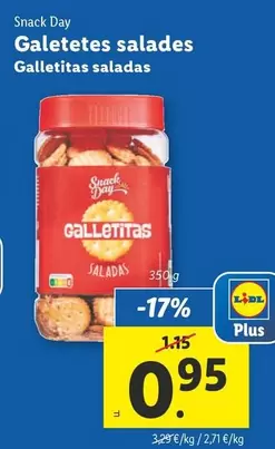 Oferta de Snack Day - Galletitas Saladas por 0,95€ en Lidl