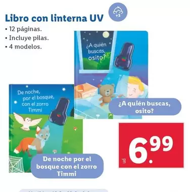 Oferta de Libro Con Linterna UV  por 6,99€ en Lidl