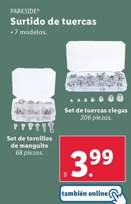 Oferta de Parkside - Surtido De Tuercas por 3,99€ en Lidl