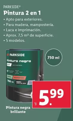 Oferta de Parkside - Pintura 2 En 1  por 5,99€ en Lidl