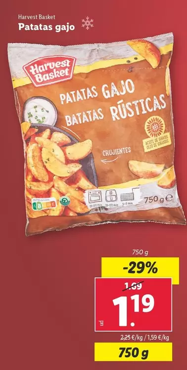 Oferta de Harvest Basket - Patatas Gajo por 1,19€ en Lidl