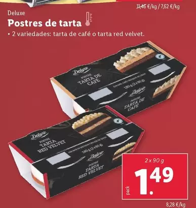 Oferta de Deluxe - Postres De Tarta por 1,49€ en Lidl