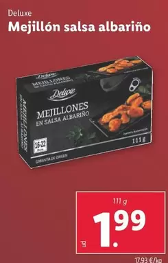 Oferta de Deluxe - Mejillón Salsa Albariño por 1,99€ en Lidl