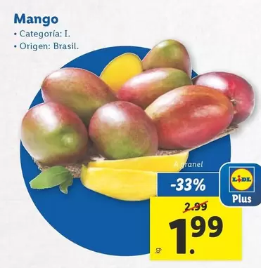 Oferta de Mango por 1,99€ en Lidl