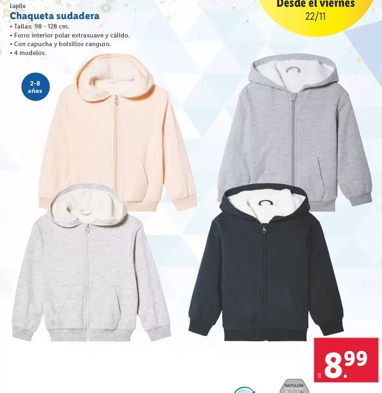 Oferta de Lupilu - Chaqueta Sudadera por 8,99€ en Lidl