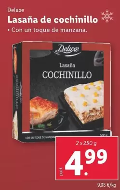 Oferta de Deluxe - Lasaña De Cochinillo por 4,99€ en Lidl