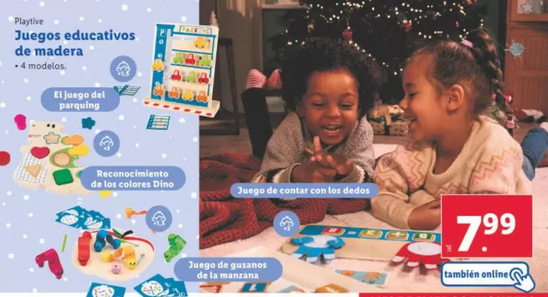 Oferta de Playtive - Juegos Educativos De Madera por 7,99€ en Lidl