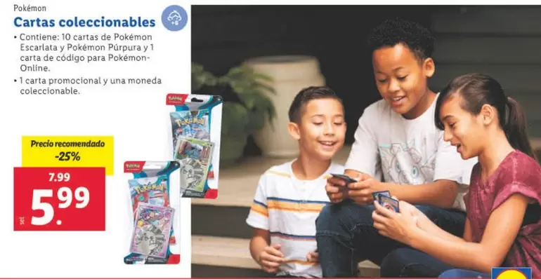 Oferta de Pokemon - Cartas Coleccionables por 5,99€ en Lidl