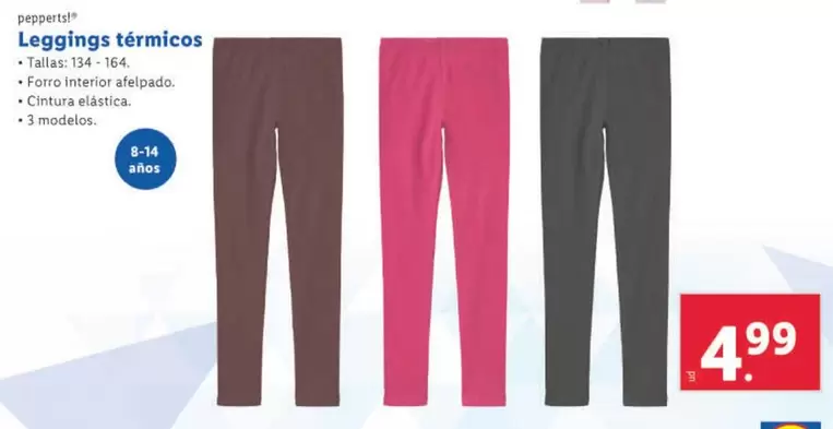 Oferta de Pepperts - Leggings Térmicos por 4,99€ en Lidl