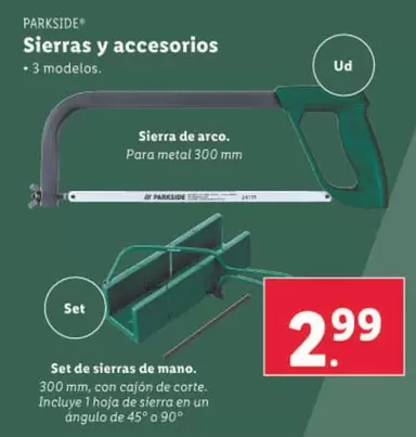 Oferta de Parkside - Sierras Y Accesorios por 2,99€ en Lidl