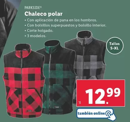 Oferta de Parkside - Chaleco Polar por 12,99€ en Lidl