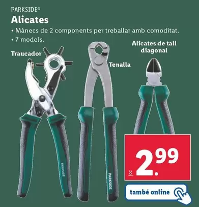 Oferta de Parkside - Alicates  por 2,99€ en Lidl