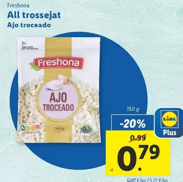 Oferta de Freshona - Ajo Troceado por 0,79€ en Lidl