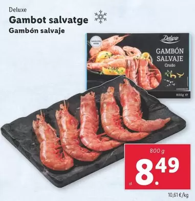 Oferta de Deluxe - Gambón Salvaje por 8,49€ en Lidl