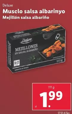 Oferta de Deluxe - Mejillón Salsa Albariño por 1,99€ en Lidl