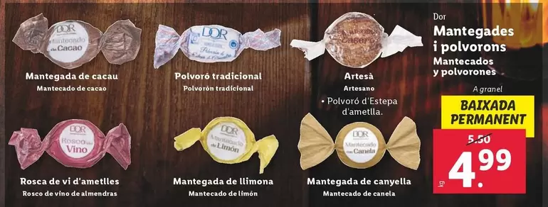 Oferta de Dor - Mantecados Y Polvorones por 4,99€ en Lidl