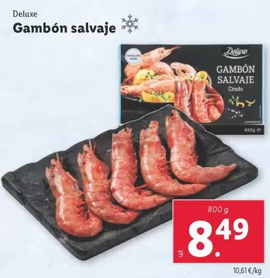 Oferta de Deluxe - Gambón Salvaje por 8,49€ en Lidl