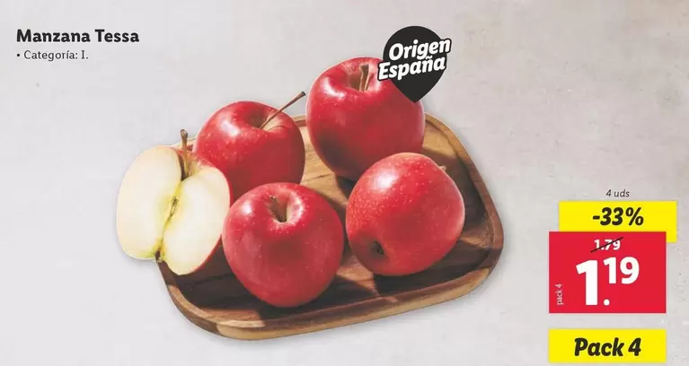 Oferta de Manzana Tessa por 1,19€ en Lidl