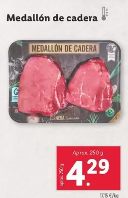 Oferta de Medallón De Cadera por 4,29€ en Lidl