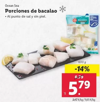 Oferta de Ocean Sea - Porciones De Bacalao por 5,79€ en Lidl